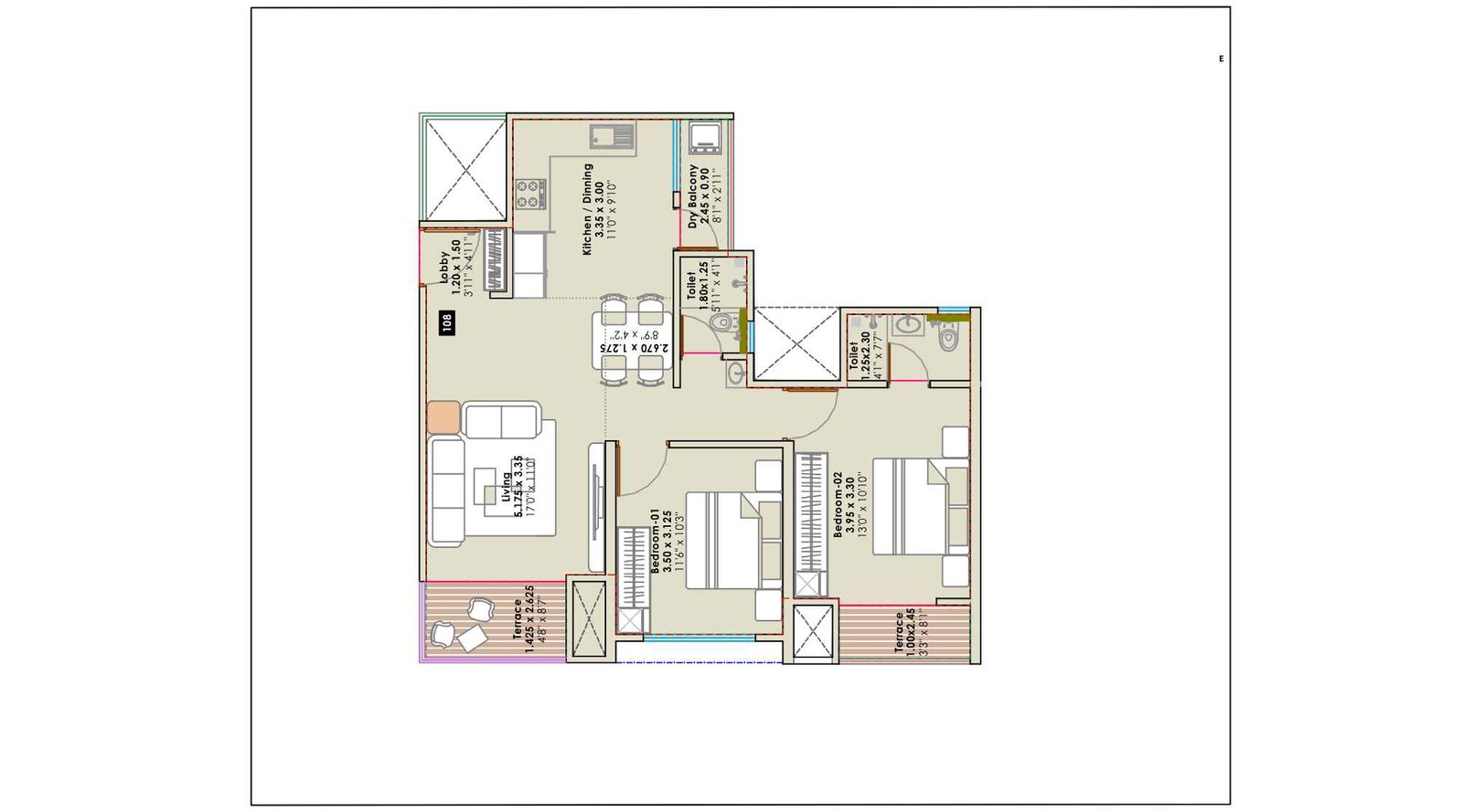 Sentosa-Edge-2BHK-826-sqft-Floor-plan