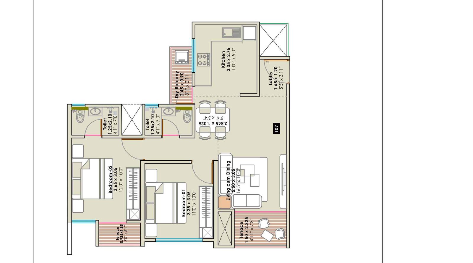 Sentosa-Edge-2BHK-Floor-plan-741-sqft