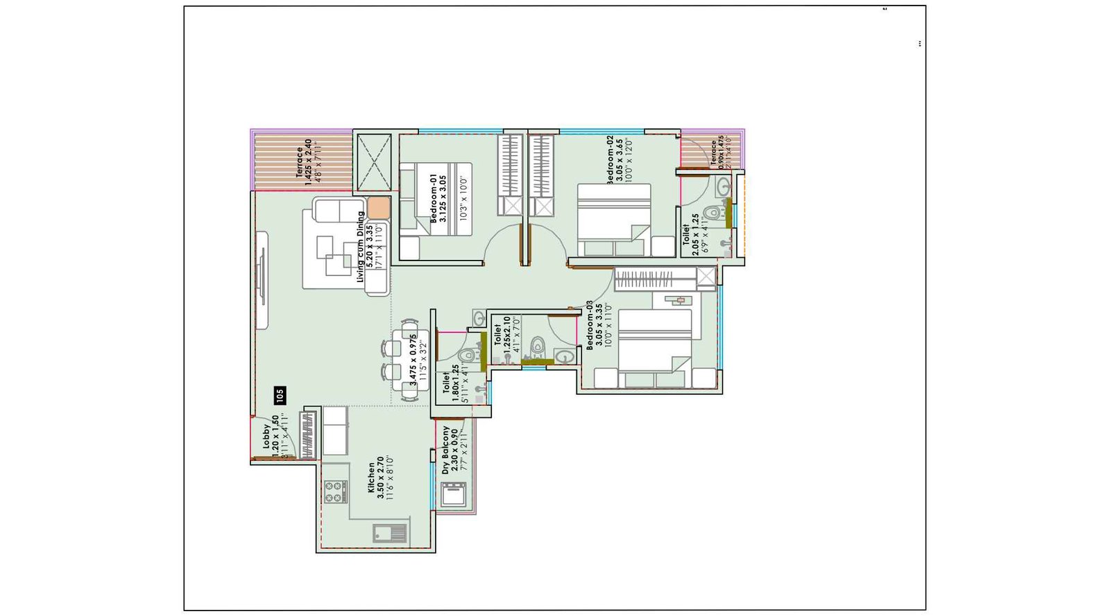 Sentosa-Edge-3BHK-942-Sqft-Floor-plan